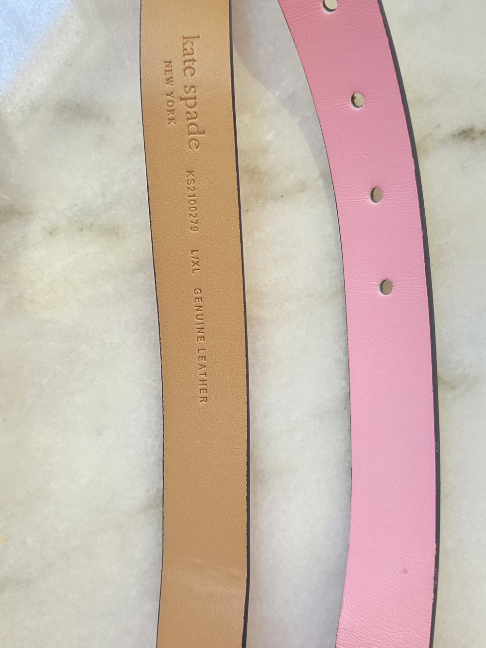 Kate Spade New York Pink Bow Belt Bag Adjustable Genuine Leather - Picture 4 of 14